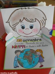 Diritti dei bambini: bambino pop up