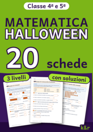 Matematica Halloween classe quarta e quinta: 20 schede