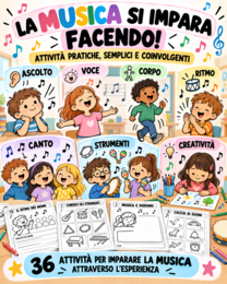Il mio quaderno di musica – Classe prima | 36 attività musicali pronte da stampare