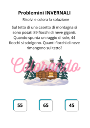 Matematica Invernale: Numeri entro il 100 e Problemi illustrati)