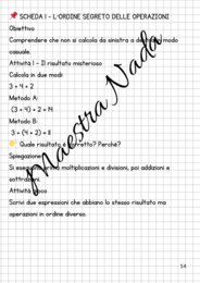 ESPRESSIONI ARITMETICHE : attività classe quinta scuola primaria