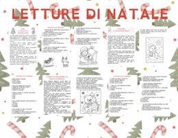 LETTURE DI NATALE IN STAMPATO MAIUSCOLO CON COMPRENSIONE DEL TESTO