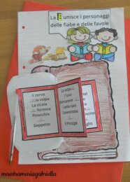 La E interattiva con i personaggi di fiabe e favole