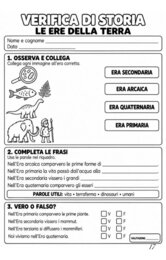 Quaderno completo di storia classe terza