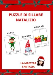 PUZZLE DI SILLABE NATALIZIO