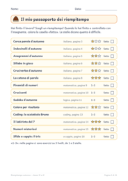 Riempitempo autunno classe terza e quarta: 14 giochi