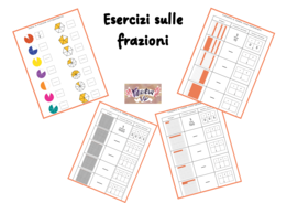 Esercizi sulle frazioni e frazioni decimali - classe terza