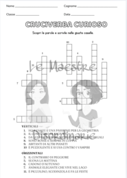 Schede didattiche con GN - NI - GL - LI