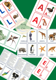 ALFABETO DEGLI ANIMALI – 52 ANIMALI, CARDS, GIOCHI E ATTIVITÀ PER LETTERE E PAROLE