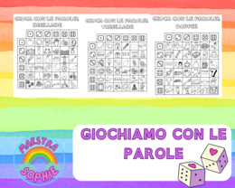 GIOCHIAMO CON LE PAROLE - CLASSE PRIMA
