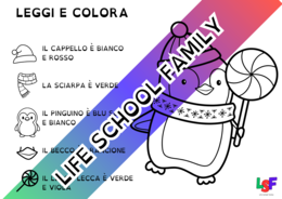 Leggi e colora 1 - Natale