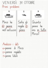 Quaderno matematica classe 2 da settembre a dicembre
