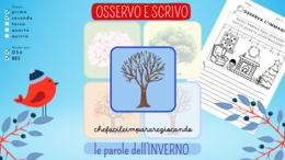 OSSERVO E SCRIVO LE PAROLE DELL'INVERNO