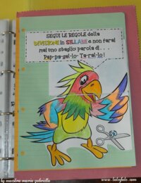 Il pappagallo interattivo della divisione in sillabe
