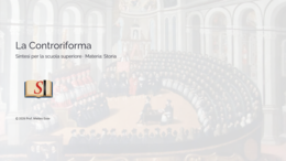 La Controriforma - Presentazione PPTX Pronta per la Classe