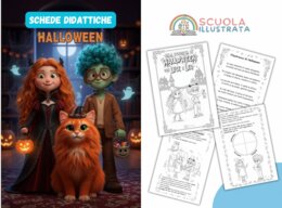 🎃 Schede Didattiche di Halloween – Versione GRATUITA (4 schede) 👻