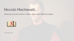 Niccolò Machiavelli -Presentazione PPTX Pronta per la Classe