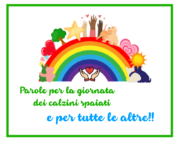 Parole chiave e mini-storie per la Giornata dei Calzini Spaiati e per tutte le altre!per esplorare e per riflettere classi 2-5