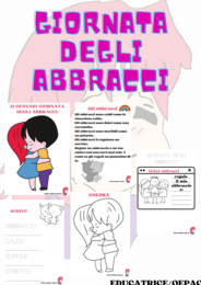 Giornata degli abbracci: schede didattiche