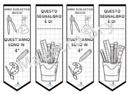 SEGNALIBRO "QUEST'ANNO SONO IN 4°"