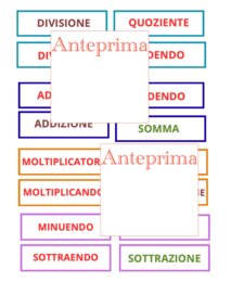 I TERMINI DELLE QUATTRO OPERAZIONI- Libretto + attività operativa concreta