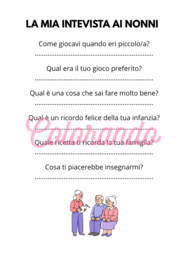 FESTA DEI NONNI Attività, Intervista, Storia, Biglietti e Disegni da Colorare