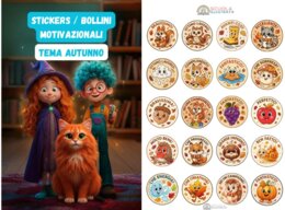Stikers / Bollini Motivazionali - Tema Autunno