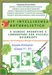 Kit Intelligenza Naturalistica – 5 schede operative e laboratori outdoor per la Scuola Primaria