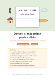 Dettati classe prima: 30 dettati di parole e sillabe
