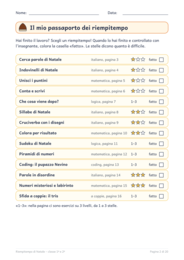 Riempitempo di Natale classe prima e seconda: 14 giochi