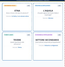 SFIDA DI GEOGRAFIA ITALIA - 40 carte per la Scuola Primaria (Classe 5ª) - PDF stampabile con soluzioni e SOS tempi morti