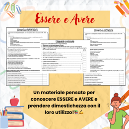 Essere e avere - schemi ed esercizi per la classe terza
