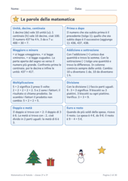Matematica di Natale classe seconda e terza: 20 schede
