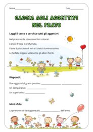 Il Grande Pacchetto degli Aggettivi: 8 Schede Didattiche a Colori.