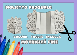 Biglietto pasquale Kawaii
