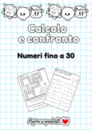 Calcolo e confronto, numeri fino a 30 a tema Halloween
