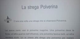Lettura con comprensione del testo "La strega Polverina"
