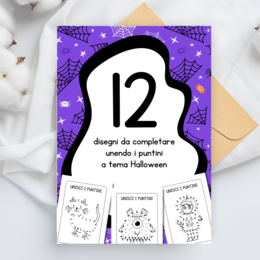 Unisci i puntini – schede a tema Halloween