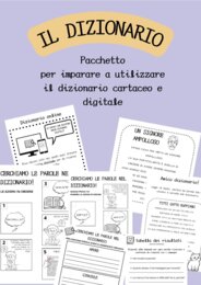 L'uso del dizionario: pacchetto per lo sviluppo della competenza