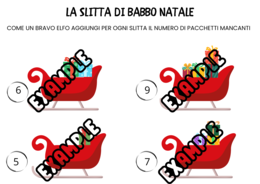 NATALE IN MATEMATICA - 5 SCHEDE PER IMPARARE DIVERTENDOSI