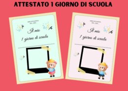 Attestato 1 giorno di scuola
