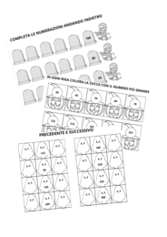 matematica halloween: precedente e successivo, numerazioni e confronto numeri a tema halloween