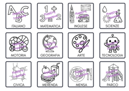 Agenda visiva - routine quotidiana - DSA - SOSTEGNO - BES - SCUOLA PRIMARIA - INFANZIA