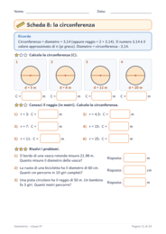 Geometria classe quinta: area dei poligoni, cerchio e solidi