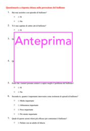 Numeri contro il bullismo – Un percorso matematico per la consapevolezza e la prevenzione Classi 4-5 