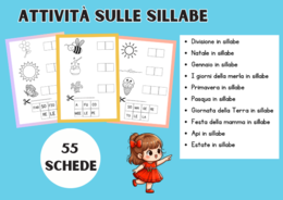 Attività sulle sillabe: 55 schede