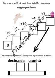 Matematica di Pasqua – Classe Seconda Attività su Addizioni, Divisione e Decine (anche CAA)