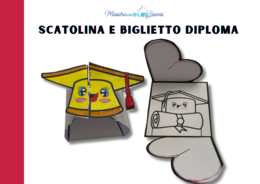 Scatolina e biglietto DIPLOMA di fine anno