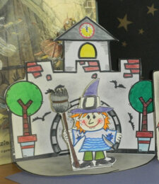 Halloween: diorama di streghetta sgranocchia