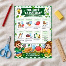 Che cos'è la materia? - Libretto da costruire